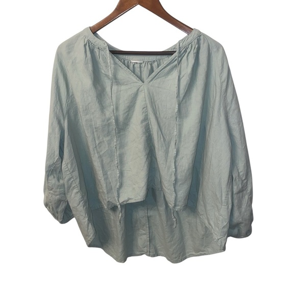 Women's Muted Pastel Sage Green Blouse - Picture 1 of 11